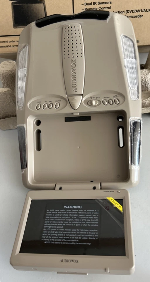 AUDIOVOX PROV715S 7” LCD OVERHEAD MONITOR WITH DVD PLAYER NIB Not Tested - Image 4 of 4