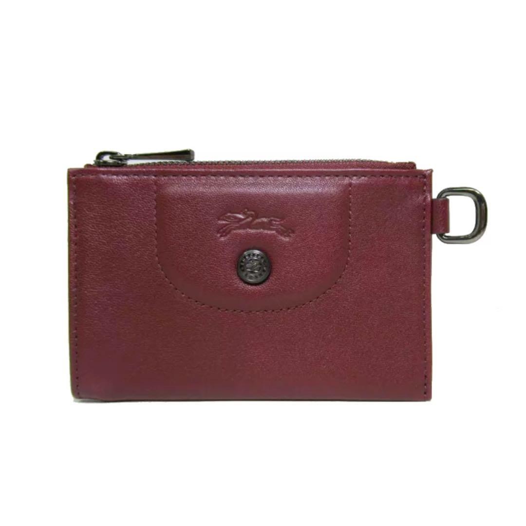 Longchamp Wallet Ladies Leather Key Ring Coin Purse LONGCHAMP From Japan image 2