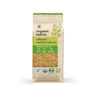 Organic Tattva Arhar (Tur) Dal, 500g | Select Pack