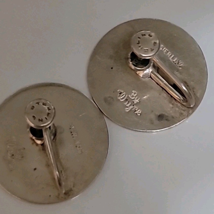 Sterling Silver Round Initial Monogram EKS Engrav… - image 12