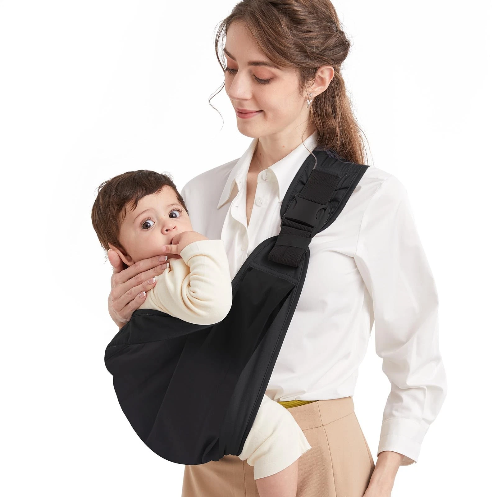 Mumgaroo Baby Sling Carrier, Pure Cotton, Ergonomically Adjustable Baby Carrier