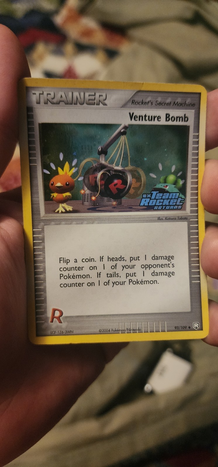 Pokémon Venture Bomb EX Team Rocket Returns 93/109 Uncommon Trainer Card