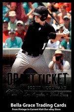2011 Playoff Contenders Scott Woodward #DT33 Los Angeles Dodgers Draft Ticket 