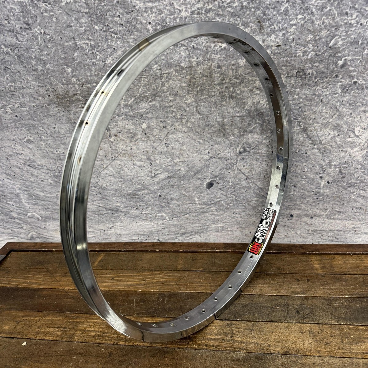 Vintage Sun Rims Rhyno Lite 20in BMX Rim 36H Doulle Wall Chrome