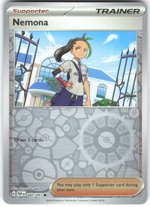 Nemona 082/091 Paldean Fates Reverse Holo Common