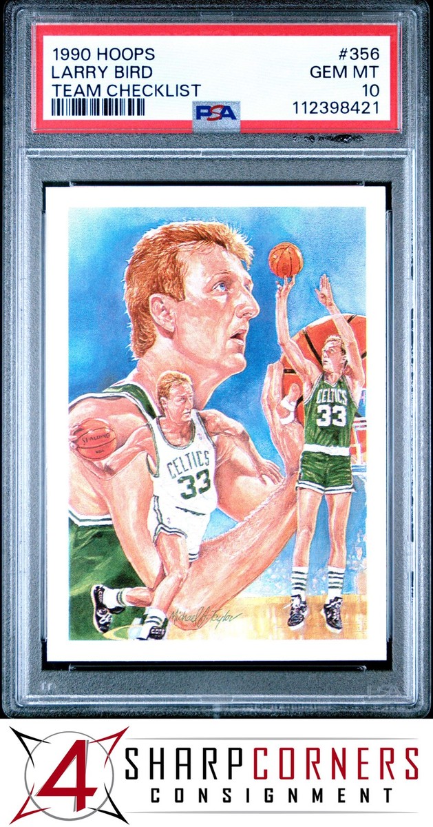 1990 Hoops #356 Larry Bird — front