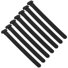 6Pcs Snowboard Binding Ratchet Straps Black PVC Ladder Strap for Skates
