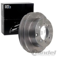 2X Eurobrake Bremsscheiben 262Mm Voll Hinten Passend FÜR Hyundai Santamo KIA
