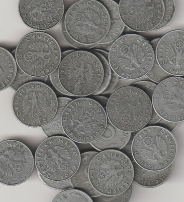 Rare Old Original WWII Germany War Coin Vintage German Collection Reichspfennig