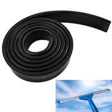 Premium Silicone Squeegee Rubber Replacement - 41in Roll 41 inches, Black