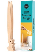 OTOTO Bernie Bunny Toaster Tongs - Rabbit, Salad Servers - Bernie, Brown 