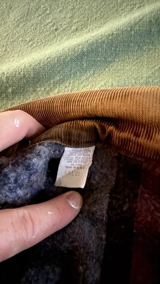 Abrigo Chaqueta Vintage Carhartt Chore Manta Forrada Marrón Pato Lona EE. UU. Foto 4 de 4