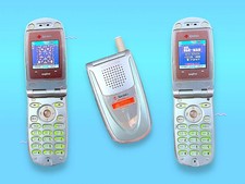 Vintage Y2K Pink Sanyo Mobile Flip Cell Phone.Rare.Works 