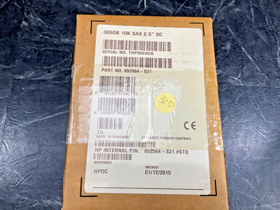 HP 300GB SAS 10000 rpm Hard Drive SFF Hot Swap 652564-S21
