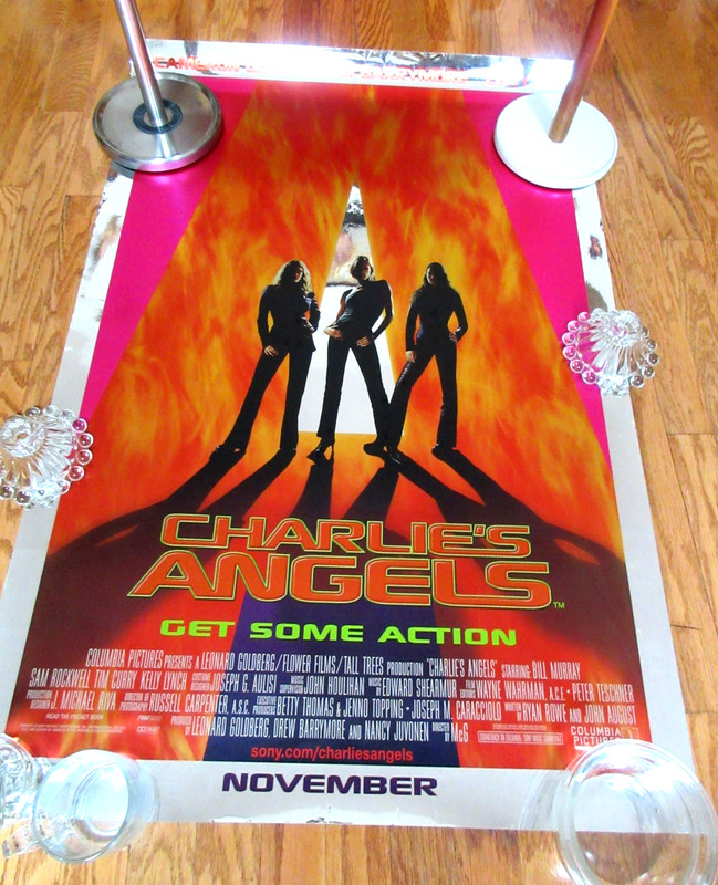 Charlie's Angels 2000 Heavy Foil Movie Poster Cameron Diaz Drew Barrymore Liu