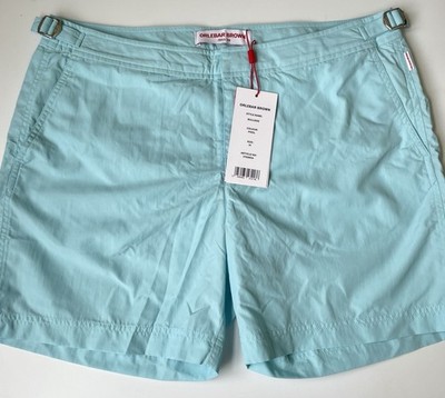 ORLEBAR BROWN Blue Pool Bulldog Swim Shorts Sz 34 $325, New With