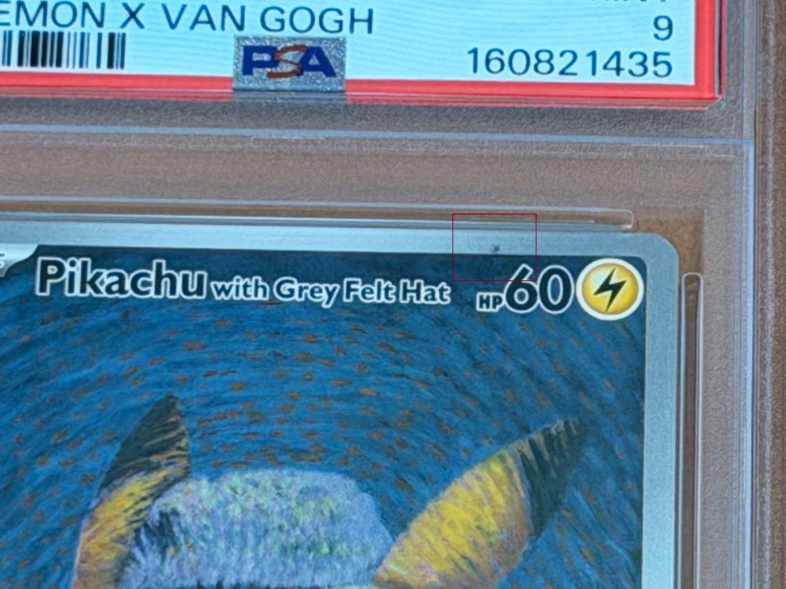 2023 Pikachu Grey Felt Hat Promo SVP 085 Pokémon x Van Gogh PSA 9 Mint (READ) view 5