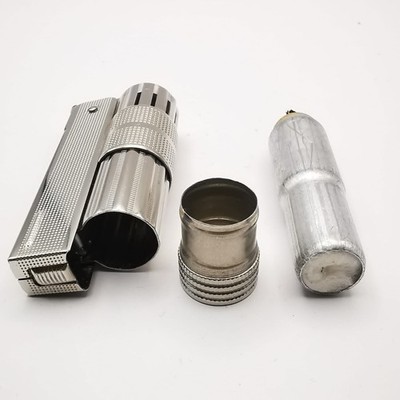 Vintage Austrian 60s Pocket Gasoline Lighter Working Signature Imco Super-Triple