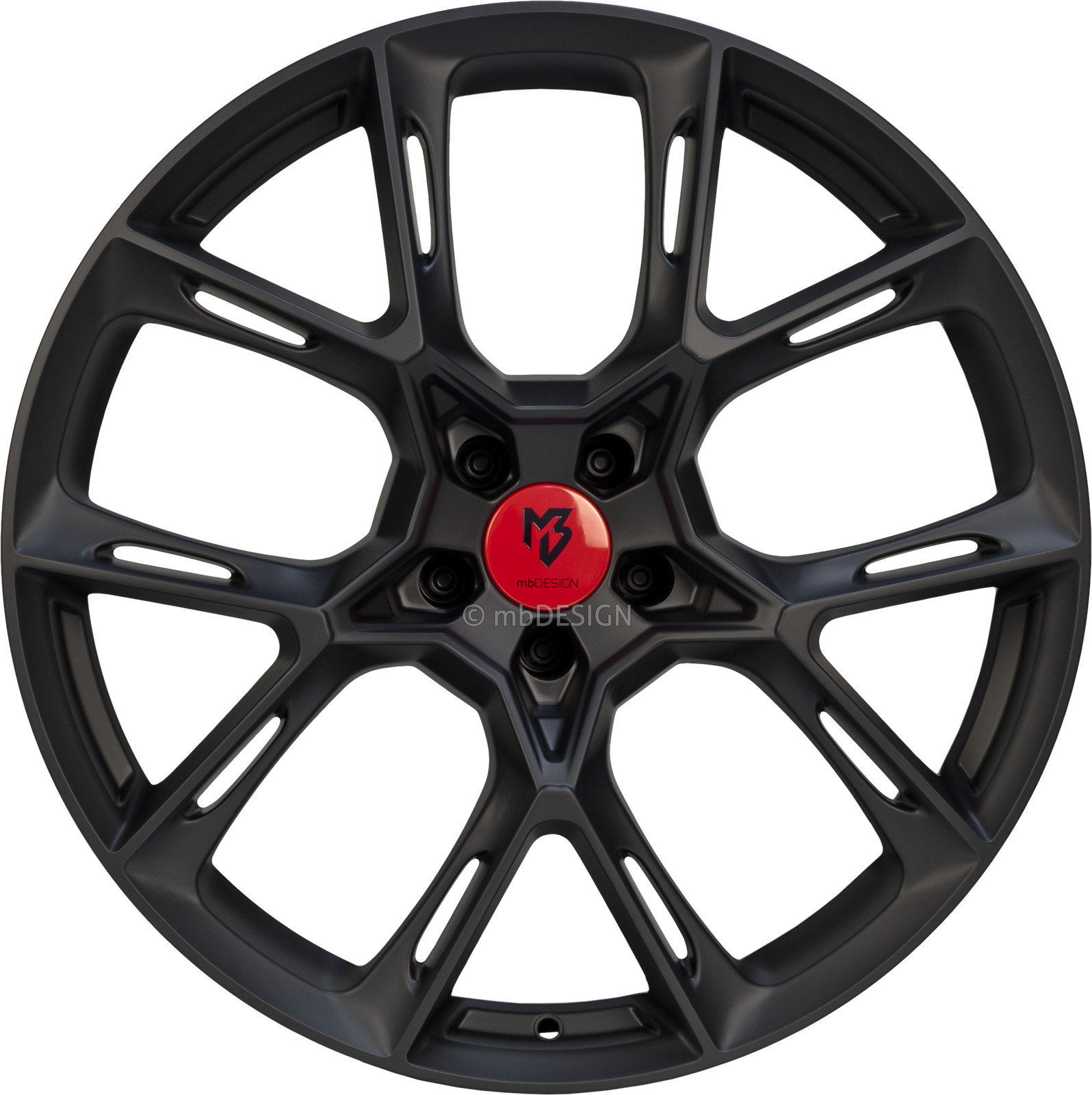 Mbdesign Felge KX1 8,5X20 Zoll Lk 5X112 ET35 Ml 75.0 Schwarz Stumpfmatt-image