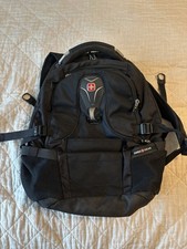 SWISSGEAR ScanSmart Black Nylon Laptop Backpack 21-35L, 8 Pockets