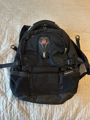SWISSGEAR ScanSmart Black Nylon Laptop Backpack 21-35L, 8+ Pockets