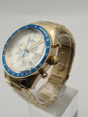HUGO BOSS HERREN TROPHY CHRONO UHR HB1513631 GOLD - GARANTIE - UVP 349,00