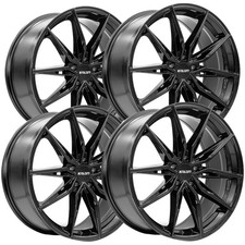 Set Of 4 Kalon 102 Cypher 18x8 5x120 35mm Gloss Black Wheels Rims 18 Inch