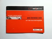 2001 English/Spanish Verizon Quick Reference Guide for Motorola V325i