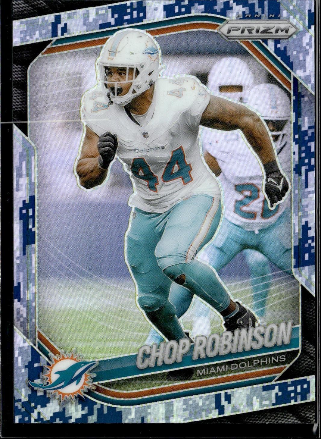 2025 Panini Prizm #20 Chop Robinson Navy Camo #/25