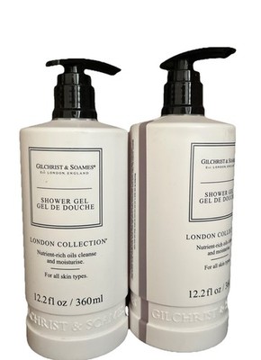 Gilchrist & Soames London Collection SHOWER GEL Body Wash 12.2 Oz Each 2 Pack