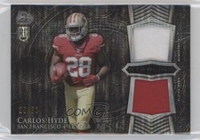 2014 Bowman Sterling Pulsar Refractor 26/50 Carlos Hyde #BSRDR-CH Dual Patch 8ay