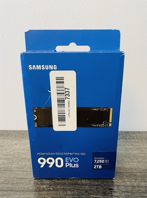 Samsung 990 EVO PLUS SSD 2TB  PCIe Gen 4x4 5x2 M.2 2280 Open Box