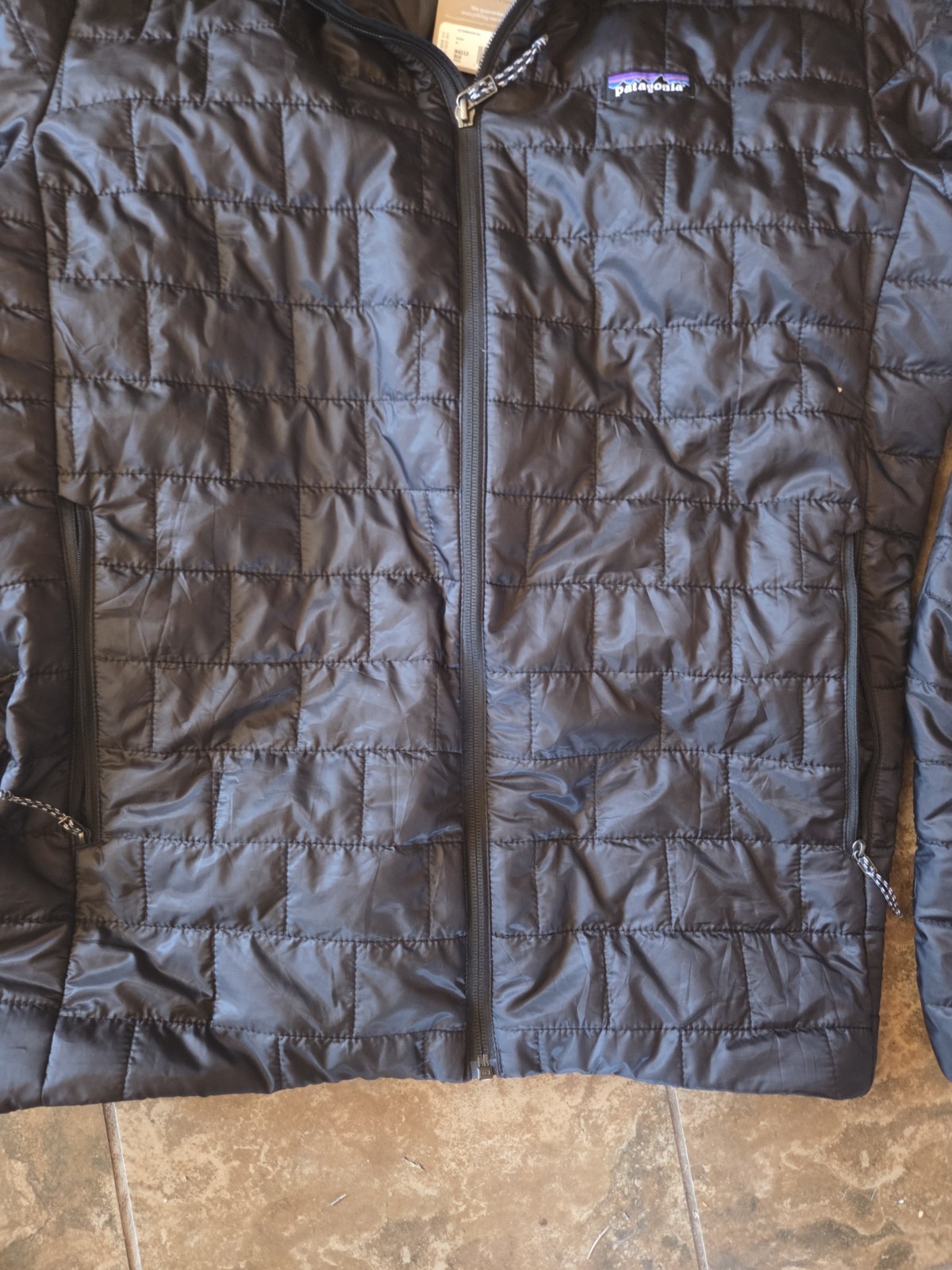 New Patagonia Mens Extra Large XL Black Nano Puff Quilted Jacket Coat thumbnail 5