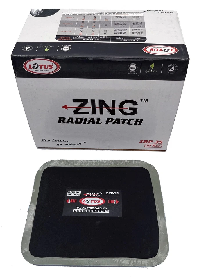 Parches de reparación de neumáticos radiales de alta resistencia kit duradero reforzado de 5-1/8"x6-1/8" Foto 2 de 4