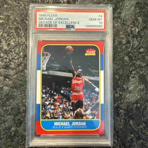 1996-97 Fleer - Decade of Excellence Michael Jordan #4 PSA 10 GEM MINT