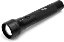 Heavy Duty LED Flashlight, 2 D Cell Battery, High Lumens, for Home Black