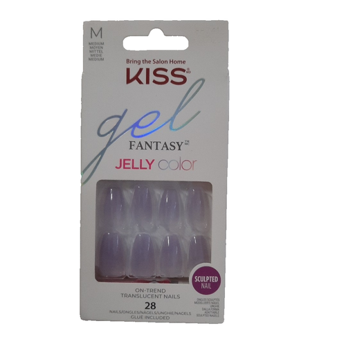 KISS GEL FANTASY JELLY COLOR Gel Nägel 28 x Kunstnägel & Kleber 88741  NEU - Bild 1 von 2