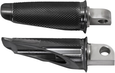 Speed Merchant Speedpegs Footpegs - Black Finish Motorcycle Street Bike HDSP-1