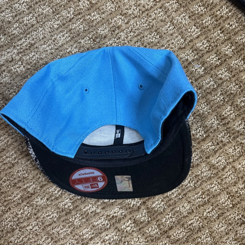 San Jose Sharks New Era Blue Snake Skin Hat Snapback - Image 3 of 4