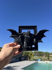 Batman statue murale en relief dans cadre noir figurine déco murale style Batman