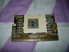 Vintage PC Chips PII CPU Card Rev 1.31 Socket 370 Celeron to Slot 1 Adapter Used