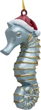 Seahorse Christmas Tree Coastal Nautical Beach Ornament