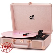 DANFI AUDIO DF Rose Gold Record Player Suitcase Turntable