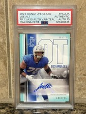 2024 Topps Signature Class Auto Variations Teal Joe Alt RC 225 PSA Auth Auto 10