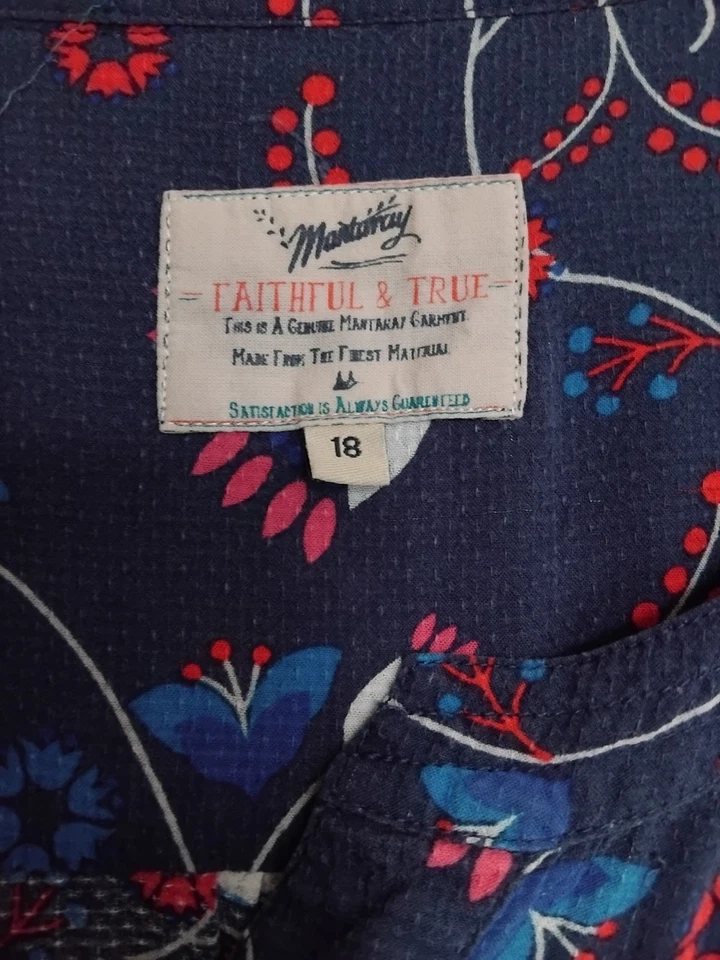 Mantaray ladies blouse blue 18 - Image 2 of 4