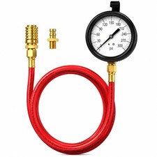 Fuel Pressure Test Gauge 0-300 Psi For Diesel Engines 6-foot Hose Compuchek Po