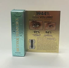 Too Faced Better Than Sex Mascara Waterproof Mini Travel Size .13 oz NIB