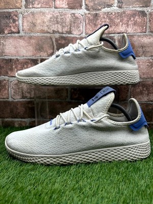 Adidas x Pharrell Williams Tennis HU BD7521 Sneaker Herren UK 11 Weiß Flieder Schuhe
