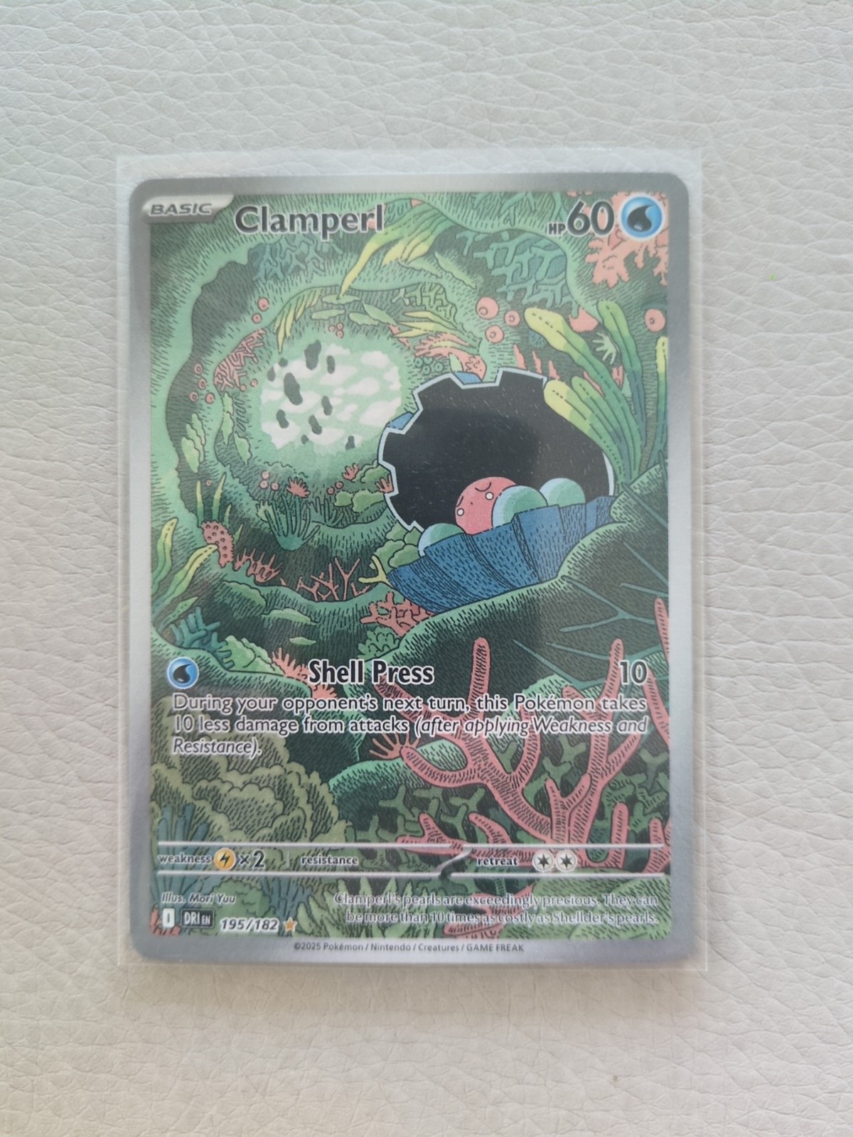 Clamperl 195/182: NM/M Rare Pokemon TCG Destined Rivals