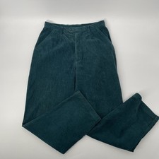 VTG Y2K Northern Reflections Teal Corduroy 12 Pants High Rise Pleated Straight